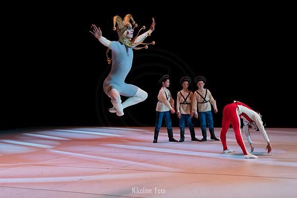 Harlequin and Pulcinello