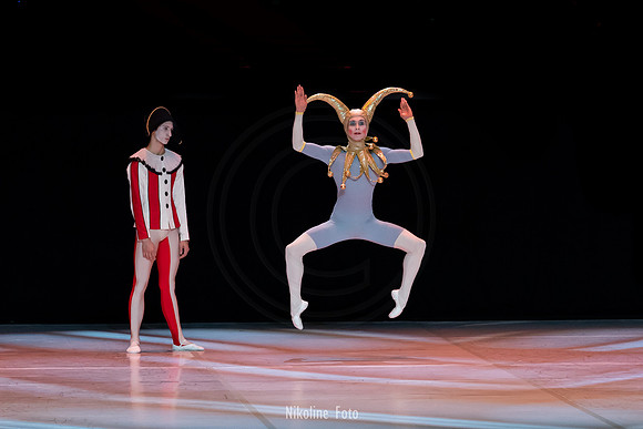 Harlequin and Pulcinello