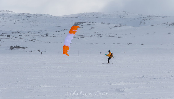 Finse, ski sailing