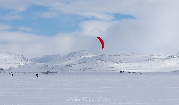 Finse, ski sailing