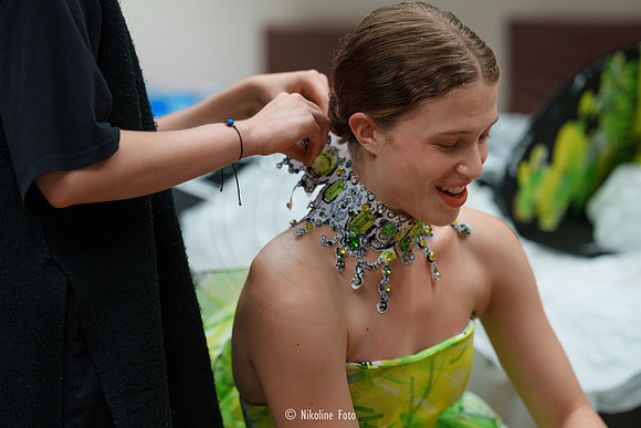 Edda Gimnes backstage, August 2023 Oslo, Norway