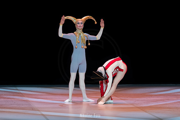 Harlequin and Pulcinello
