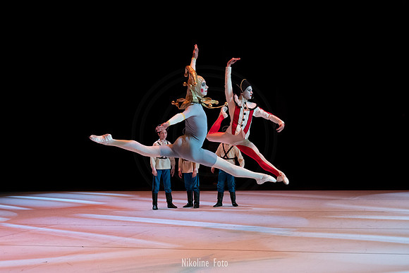 Harlequin and Pulcinello